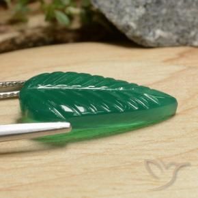 Agate Vert moyen naturelle Fantaisie, 5.43 ct, Translucide