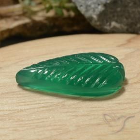 Agate Vert trèfle naturelle Fantaisie, 5.30 ct, Translucide