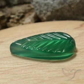 Agate Vert jaunâtre naturelle Fantaisie, 5.52 ct, Translucide