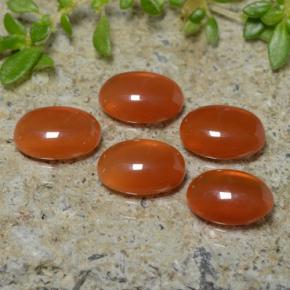 Achetez naturel 3,21ct orange agate gems, coupe ovale, en provenance inde chez gemselect. en stock, livraison internationale!