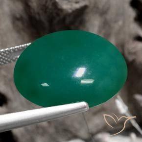 Agate Vert moyen naturelle Tour, 21.88 ct, Translucide