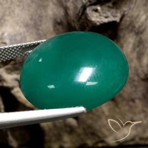 Agate Vert moyen naturelle Tour, 25.57 ct, Translucide