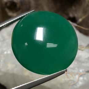Agate Vert moyen naturelle Tour, 30.19 ct, Translucide
