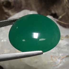Agate Vert moyen naturelle Tour, 30.19 ct, Translucide