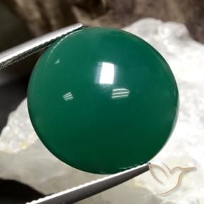 Agate Vert pin naturelle Tour, 25.49 ct, Translucide