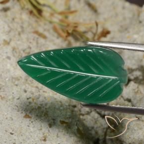 Agate Vert moyen naturelle Fantaisie, 5.00 ct, Translucide