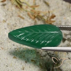 Agate Vert moyen naturelle Fantaisie, 5.00 ct, Translucide
