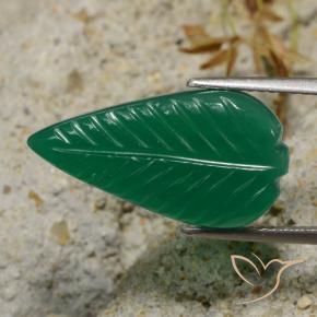 Agate Vert moyen naturelle Fantaisie, 6.30 ct, Translucide