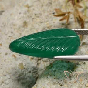 Agate Vert moyen naturelle Fantaisie, 6.30 ct, Translucide