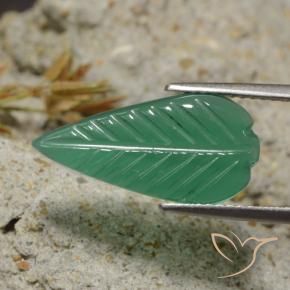 Agate Vert chaud naturelle Fantaisie, 4.04 ct, Translucide