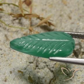 Agate Vert moyen naturelle Fantaisie, 3.62 ct, Translucide