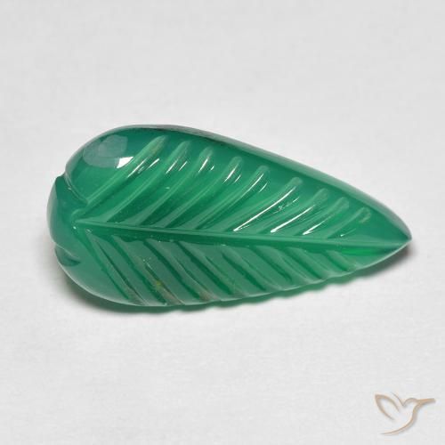 Agate Vert moyen naturelle Fantaisie, 4.92 ct, Translucide