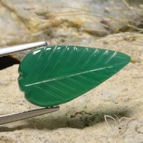 Agate Vert moyen naturelle Fantaisie, 5.06 ct, Translucide