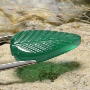 Agate Vert moyen naturelle Fantaisie, 5.06 ct, Translucide