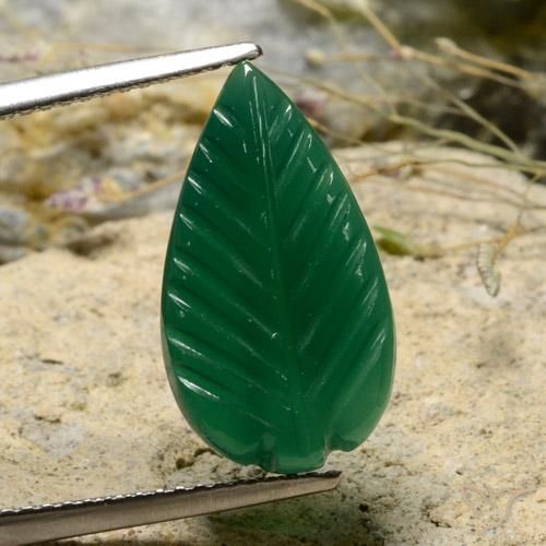 4.60ct Naturel Vert jaunâtre Agate, Fantaisie, Translucide