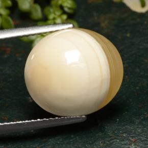 Agate multicolore naturelle coupe ovale, 9,46 ct, translucide