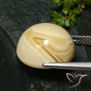 Agate Multicolore naturelle ovale, 12.37 ct, Opaque