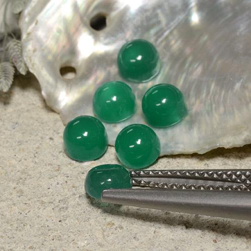 Achetez naturel 2,21ct vert agate gems, coupe roude, en provenance inde chez gemselect. en stock, livraison internationale!