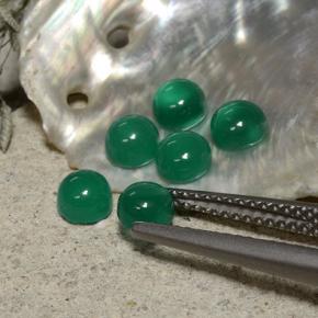 Achetez naturel 1.98ct Vert moyen Agate gems, Coupe roude, En provenance Inde chez GemSelect. En stock, livraison internationale!