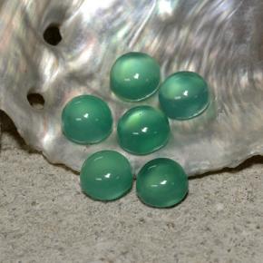 Achetez naturel 1,81ct vert agate gems, coupe roude, en provenance inde chez gemselect. en stock, livraison internationale!