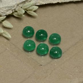 Achetez naturel 1,80ct vert agate gems, coupe roude, en provenance inde chez gemselect. en stock, livraison internationale!