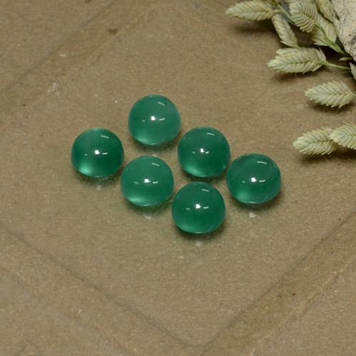 Achetez naturel 2,04ct vert agate gems, coupe roude, en provenance inde chez gemselect. en stock, livraison internationale!