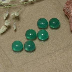 Achetez naturel 1,87ct vert agate gems, coupe roude, en provenance inde chez gemselect. en stock, livraison internationale!