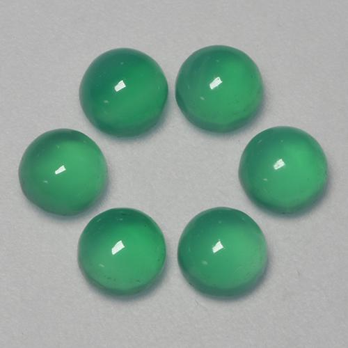 Achetez naturel 1,87ct vert agate gems, coupe roude, en provenance inde chez gemselect. en stock, livraison internationale!