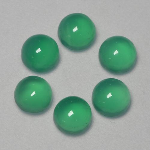 Achetez naturel 1,87ct vert agate gems, coupe roude, en provenance inde chez gemselect. en stock, livraison internationale!