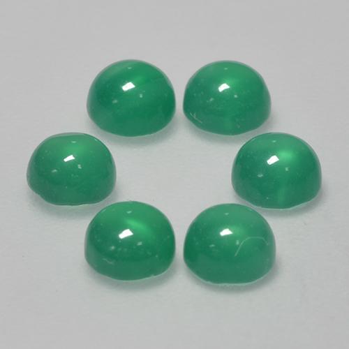 Achetez naturel 1,87ct vert agate gems, coupe roude, en provenance inde chez gemselect. en stock, livraison internationale!