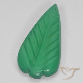 Agate Vert moyen naturelle Taille Fleur, 2.38 ct, Translucide