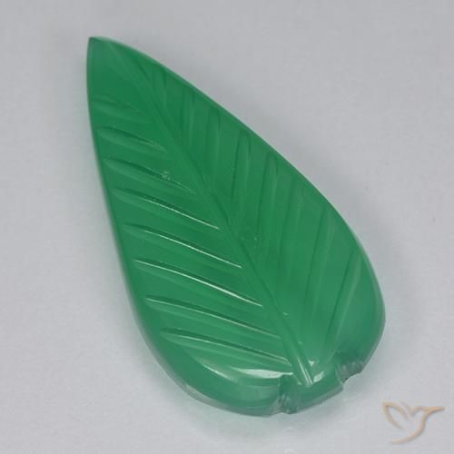 Agate Vert moyen naturelle Fantaisie, 4.23 ct, Transparent