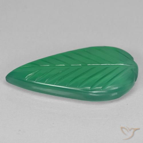 Agate Vert moyen naturelle Fantaisie, 4.23 ct, Transparent