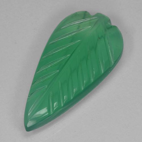 Agate Vert moyen naturelle Forme fantaisie, 2.54 ct, Transparent