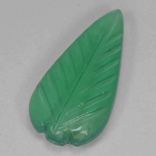 Agate Vert moyen naturelle Forme fantaisie, 2.54 ct, Transparent