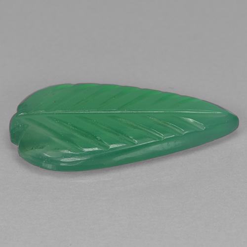 Agate Vert moyen naturelle Forme fantaisie, 2.54 ct, Transparent