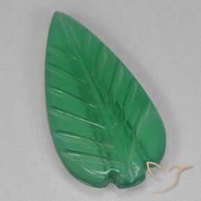 Agate Vert moyen naturelle Taille Fleur, 2.41 ct, Transparent