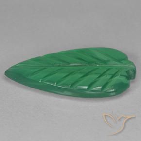 Agate Vert moyen naturelle Taille Fleur, 2.41 ct, Transparent