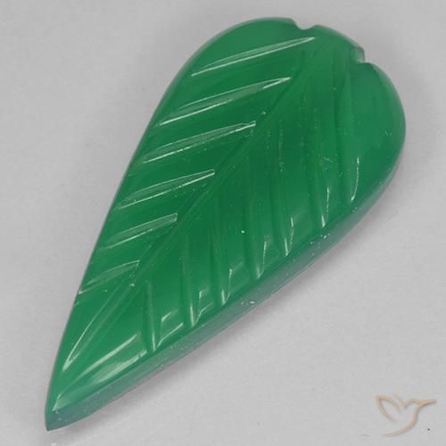 3.36ct Naturel Vert moyen Agate, Fantaisie, Translucide