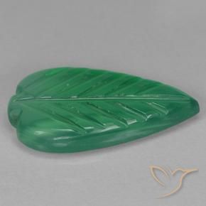 Agate Vert moyen naturelle Taille Fleur, 2.97 ct, Transparent