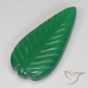 Agate Vert moyen naturelle Taille Fleur, 3.88 ct, Translucide