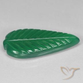 Agate Vert moyen naturelle Taille Fleur, 3.88 ct, Translucide