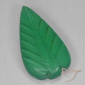 Agate Vert moyen naturelle Taille Fleur, 2.62 ct, Transparent