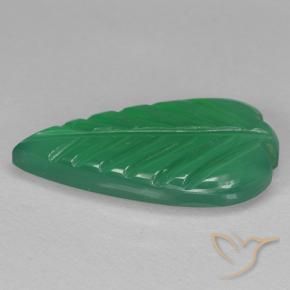 Agate Vert moyen naturelle Taille Fleur, 2.62 ct, Transparent