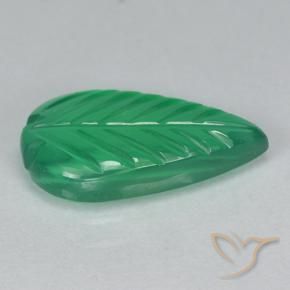 Agate Vert moyen naturelle Taille Fleur, 2.51 ct, Transparent