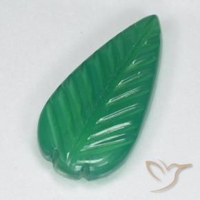 Agate Vert moyen naturelle Taille Fleur, 3.14 ct, Translucide