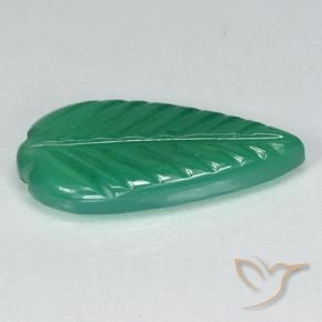 Agate Vert moyen naturelle Taille Fleur, 3.14 ct, Translucide