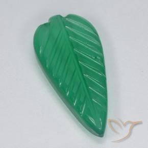 Agate Vert moyen naturelle Taille Fleur, 3.24 ct, Translucide