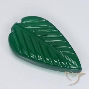 Agate Vert moyen naturelle Taille Fleur, 4.30 ct, Translucide