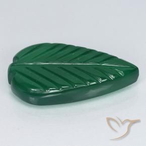 Agate Vert moyen naturelle Taille Fleur, 4.30 ct, Translucide